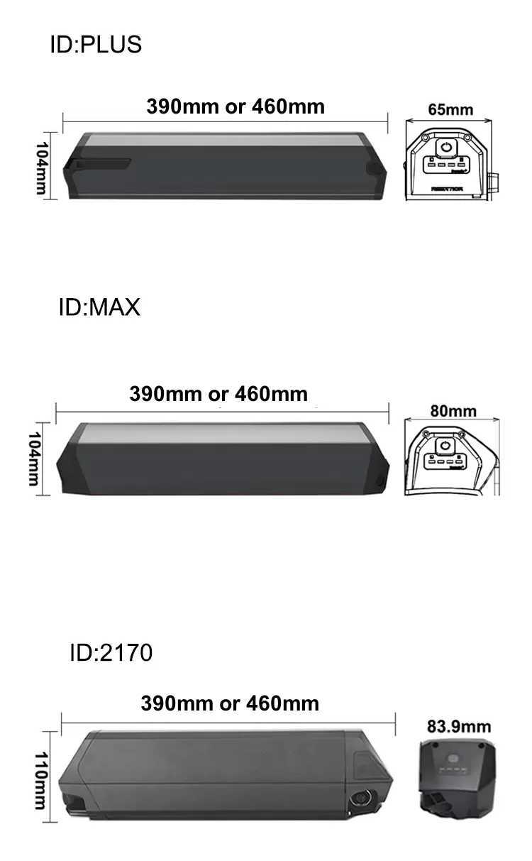 NCM Moscow Electric Bike Battery 48V 17.5AH 48Volt 13Ah 21Ah 25Ah Reention Dorado Ebike Batterie für 650W bis 1000W Motor