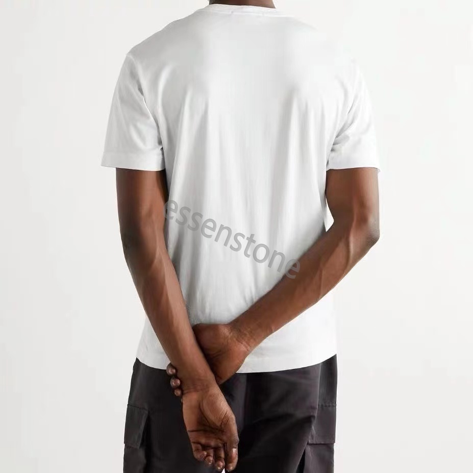 Hommes pierres T-shirt brodées 23ss de créateur de creux de la chemise de pierre sweat-shirt boussole brassard coton coton lâche plie à manches