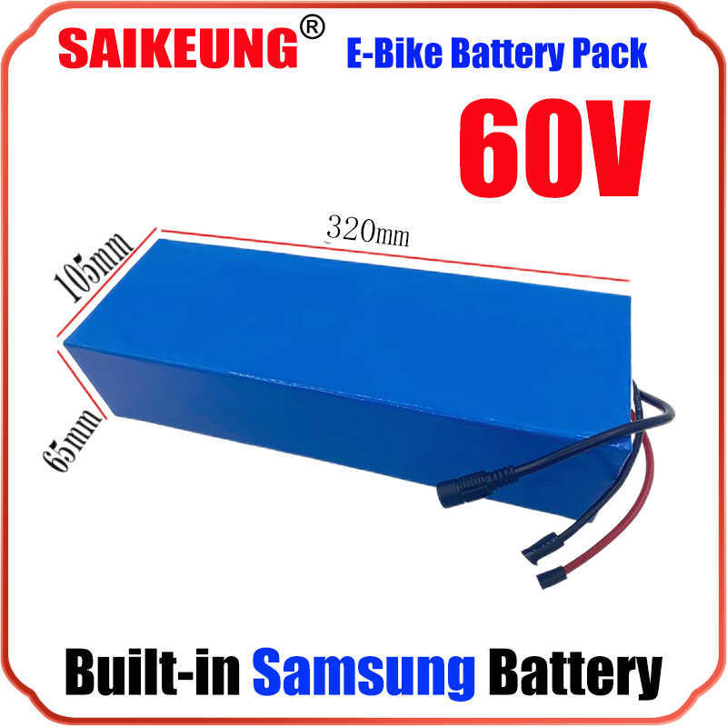 60V 20AH 30AH 40AH 50AH 60AH BATTERY PACK 2000W 3000W Hög effekt 72V Electric Bike Motor Electric Scooter Ebike Batteri med BMS