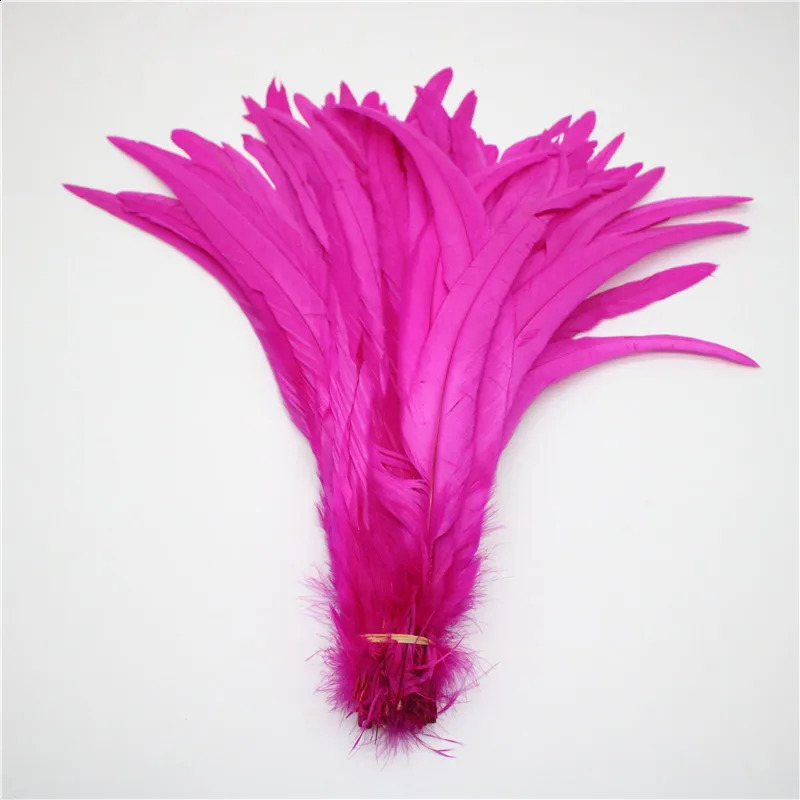 Other Event Party Supplies Wholesale Natural Cock Tail Feathers 2540cm 1016inch Clothing Decoration Stage Performance Rooster Feathers Plume 231118