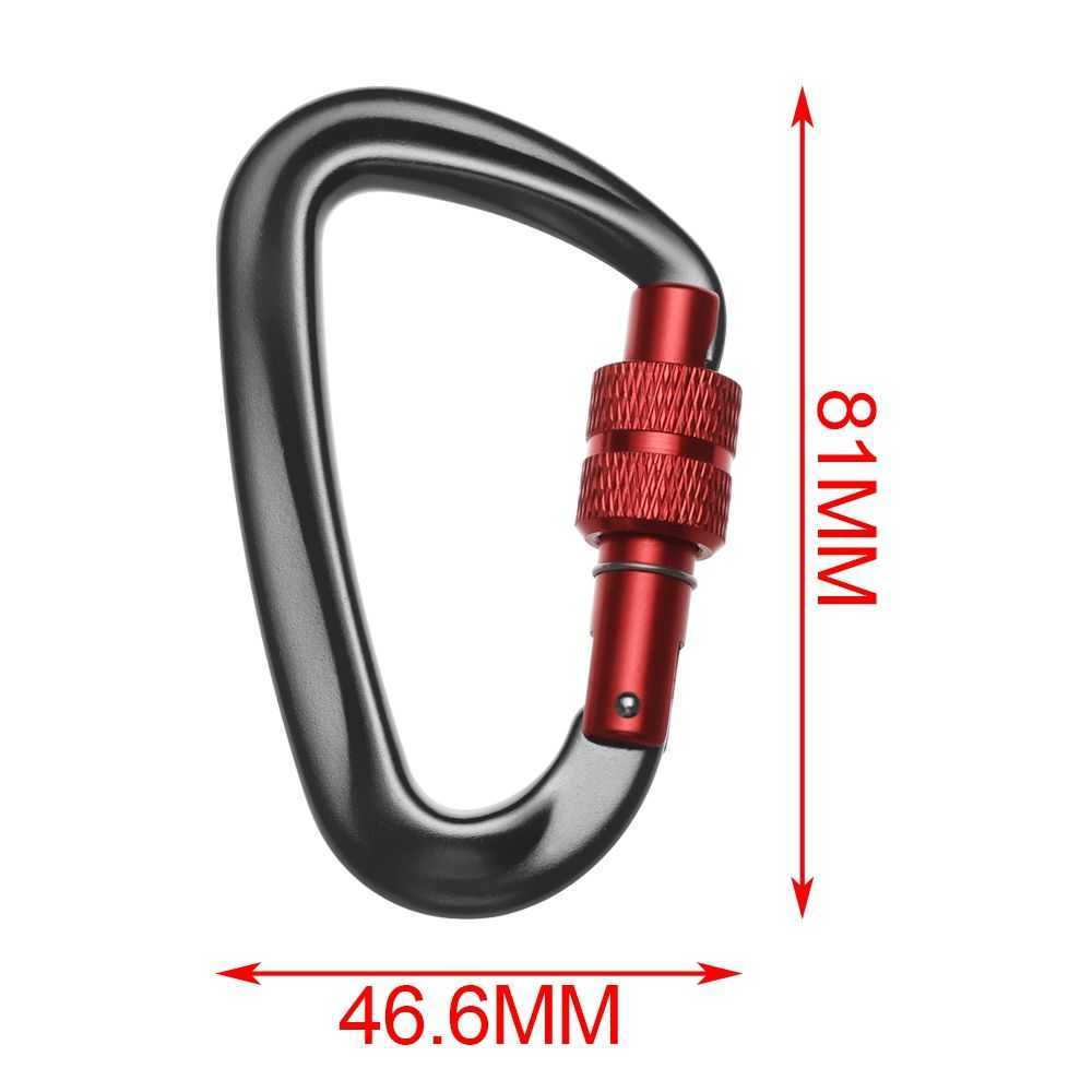 CARABINERS 12KN 7075 Поднимаясь карабин D Shape Quickdraws Профессиональный скало для скалолаза