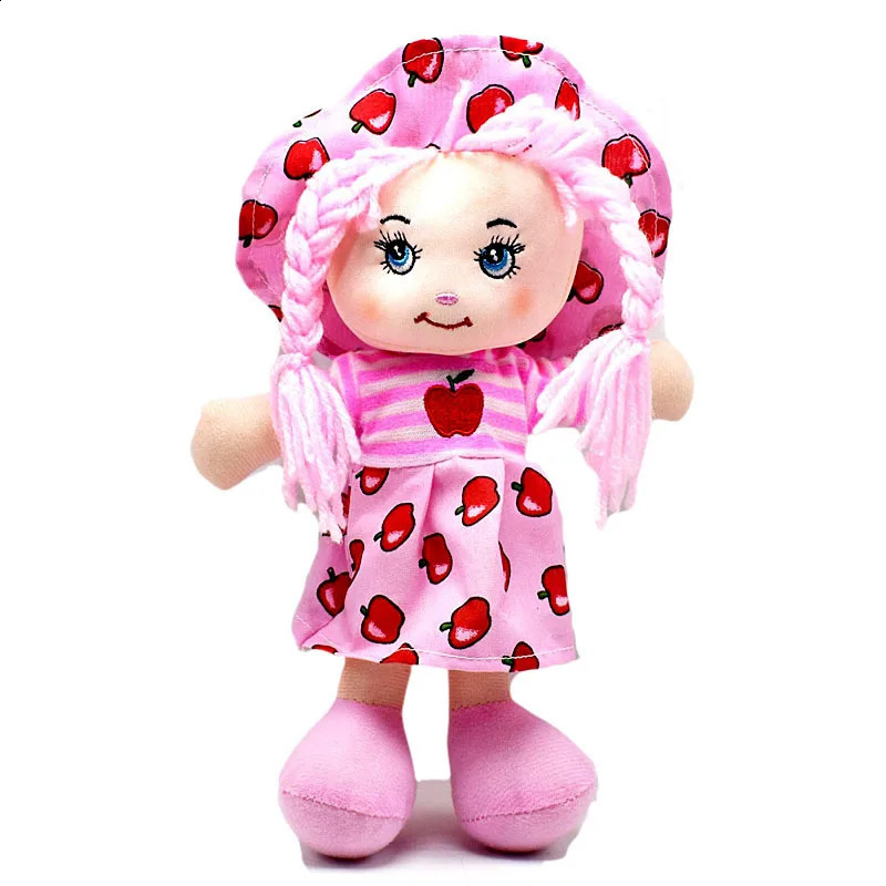Dolls Cartoon Kawaii Fruit Skirt Hat Rag Soft Cute Cloth Stuffed Toys for Baby Pretend Play Girls Birthday Christmas Gifts 231118