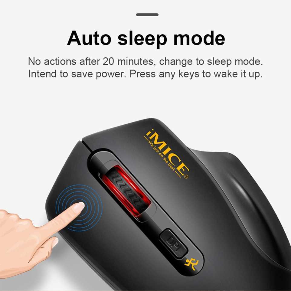 Mice USB Wireless Mouse 2000DPI USB 2.0 Receiver Optical Computer Mouse 2.4GHz Ergonomic Mice For Laptop PC Sound Silent Mouse