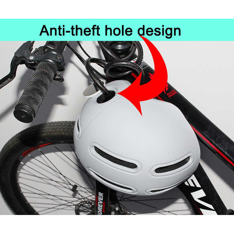 Fahrradhelme Wildside Ultraleichter Fahrradhelm Anti-Diebstahl mit abnehmbarem Visierrand Integral geformter Fahrradhelm für den Stadtverkehr P230419