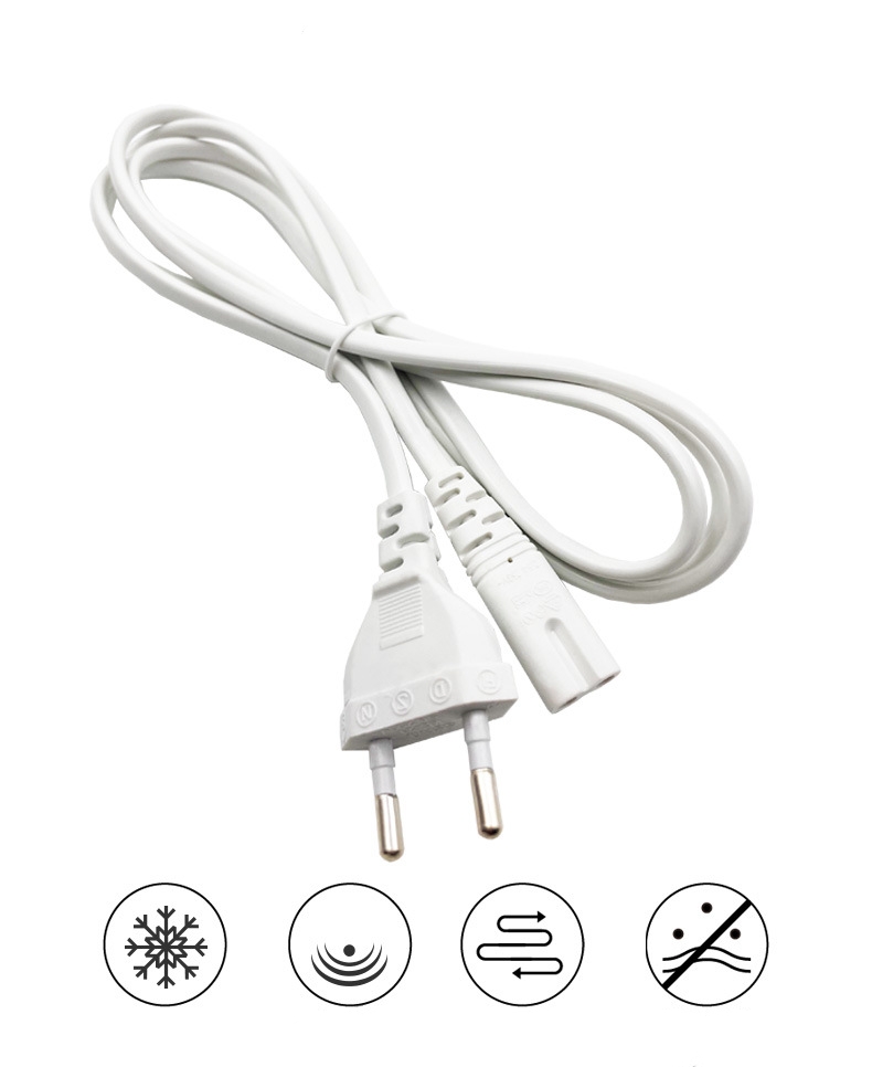 1,5 m 2 Pin -Prong EU US -Kabel Stromversorgungskonsole -Kabel 2Pin 250 V 2,5A C7 Abbildung Au US UK Kabel für Samsung Xbox PS4 Laptop Notebook LG TV -Drucker