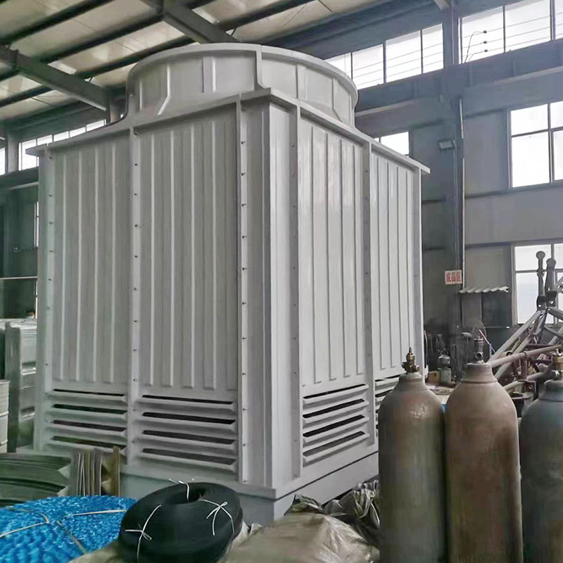 10T-600T Quadratischer Kühlturm, industrieller großer Gegenstromkühlturm aus glasfaserverstärktem Kunststoff