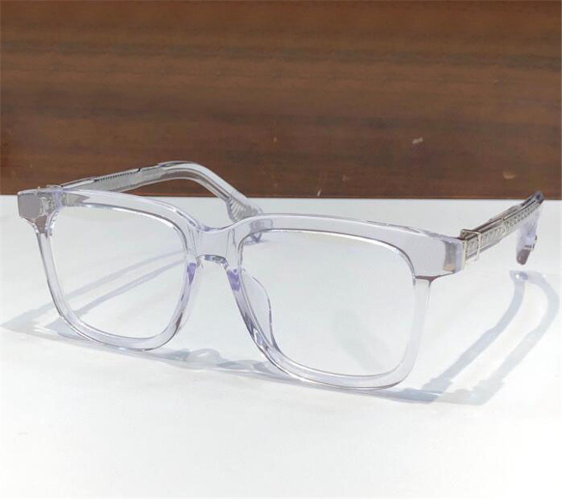 Ny modedesign Square Plank Frame Eyewear 8245 Optiska glasögon Retro Punk Style Enkel och mångsidig form med låda kan göra receptbelagda linser