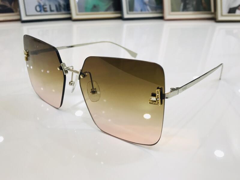 5A Eyewear FOL047V FD First Oversized Shaped Eyeglasses Discount Designer Sunglasses For Men Women 100% UVA/UVB With Dust Bag Box Fendave
