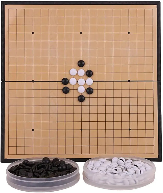 チェスゲーム磁気ゲーム折りたたみ式マルチサイズゴーアクリル黒と白のチェスピースチェスセット子供パズルボードゲームおもちゃギフト231118