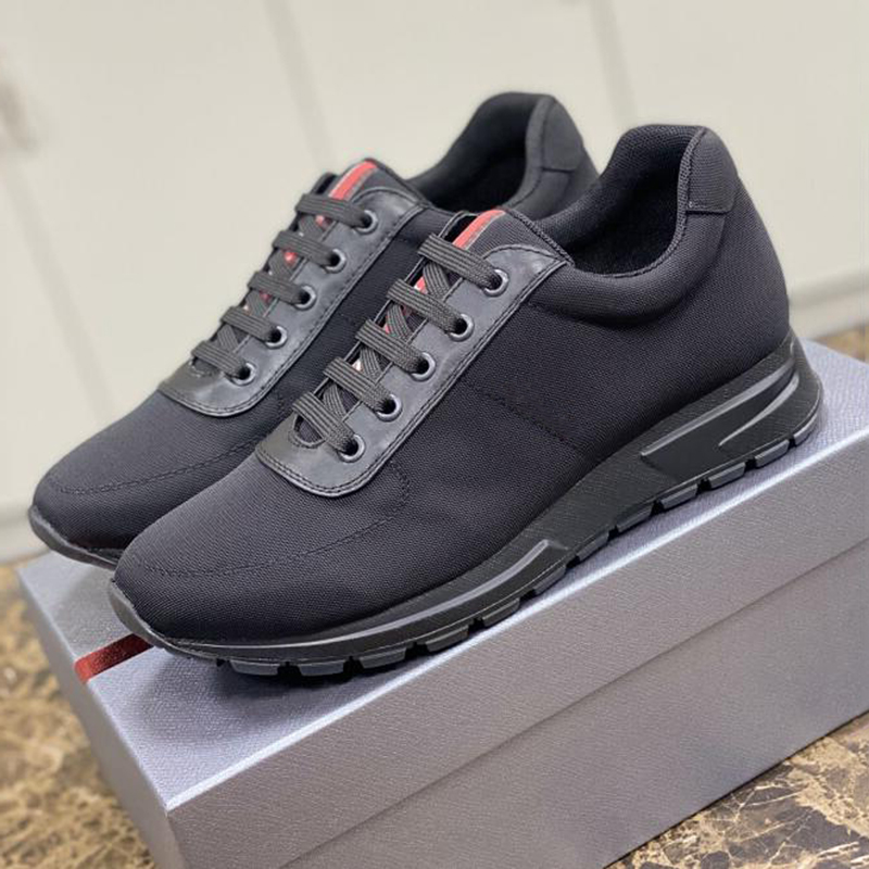 Fashion Men Collision Dress Shoes Running Sneakers Italy Perfect Low Top Soft Bottoms Fabric & Calfskin Designer Breathable Run Walk Casual Athletic Shoes Box EU 38-45