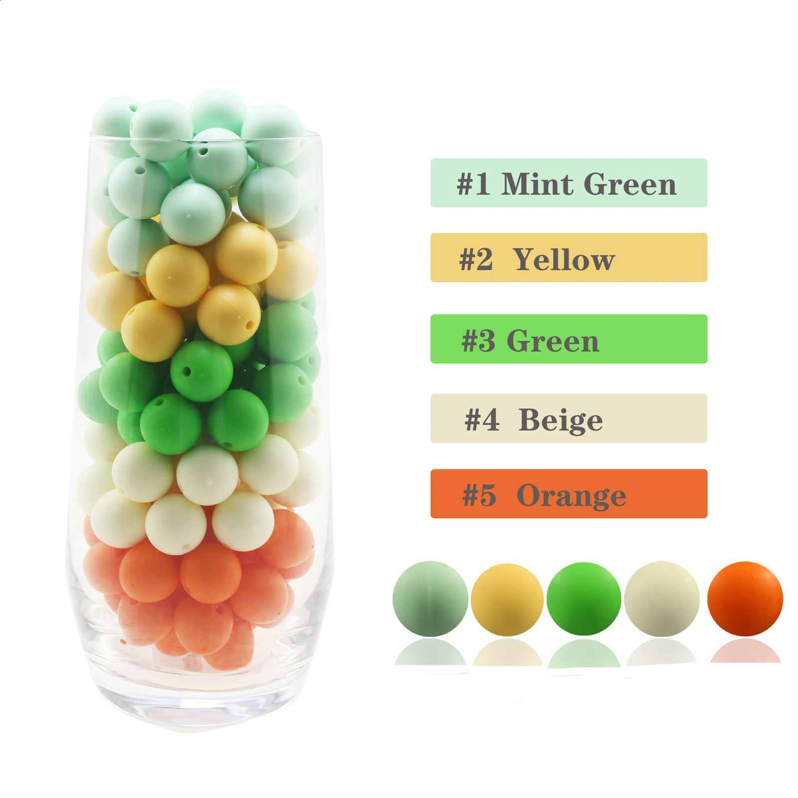 Teethers Toys 15mm Silicone Beads Food Grade Silicone Teether Round Beads Baby Chewable Teething Beads Silicone Teether For Diy 231118