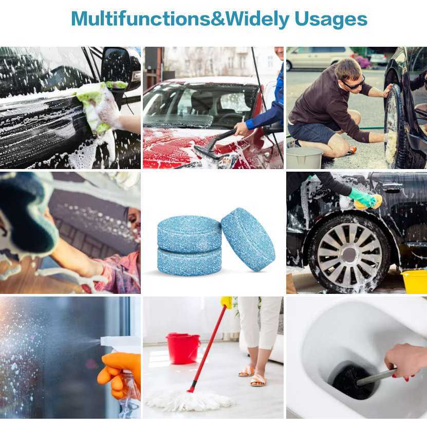 Windshield Solid Cleaner Car Windscreen Wiper Effervescent Tablets 5/10/Glass Toilet Washer Spray Cleaner Car Accessories