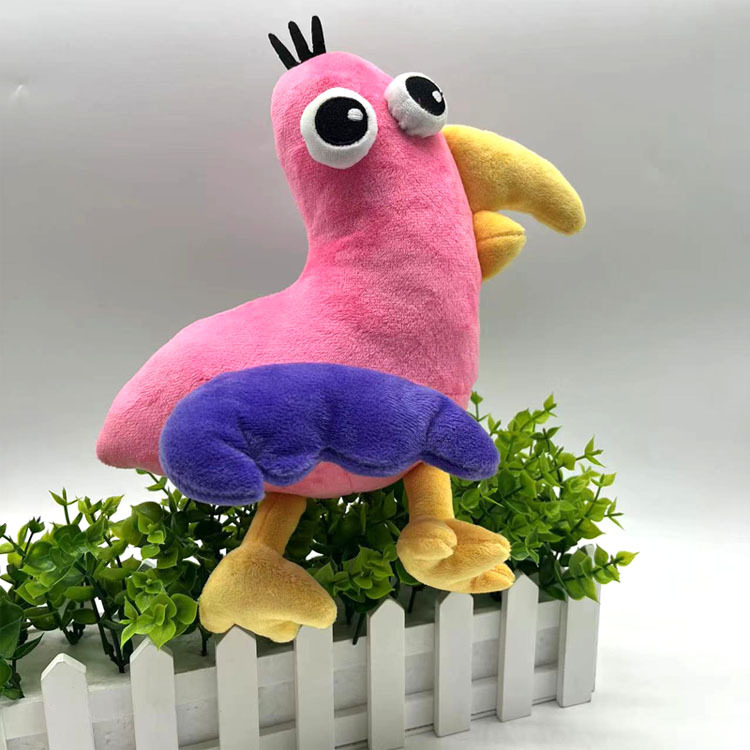 Spiel Garten von Banban Plüschtiere Süßer grüner rosa Vogel Stofftier Plüschtier für Kinder