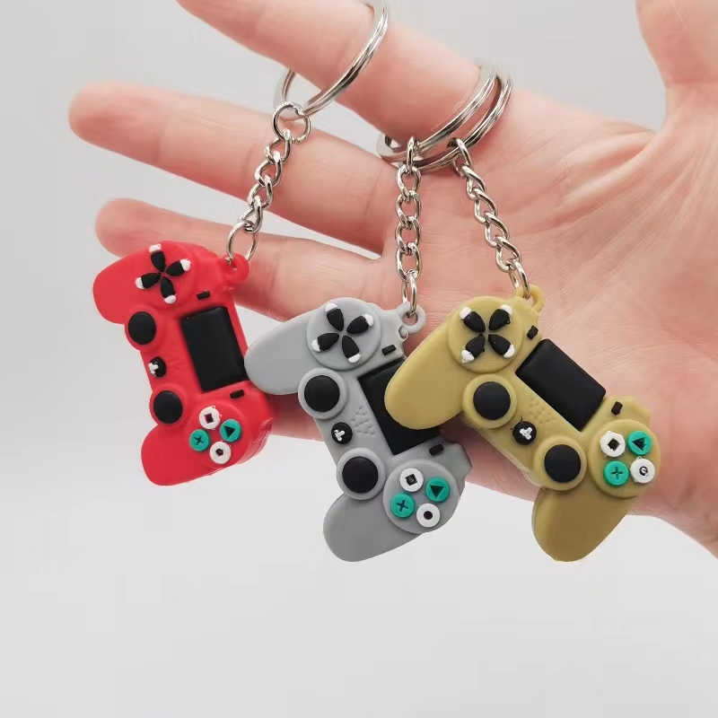 Nyckelringar för män Creative Gift Game Handle Key Chain Designer Simulering Toy Game Console Car Key Ring Essence Car Keychain Pendant Partihandel