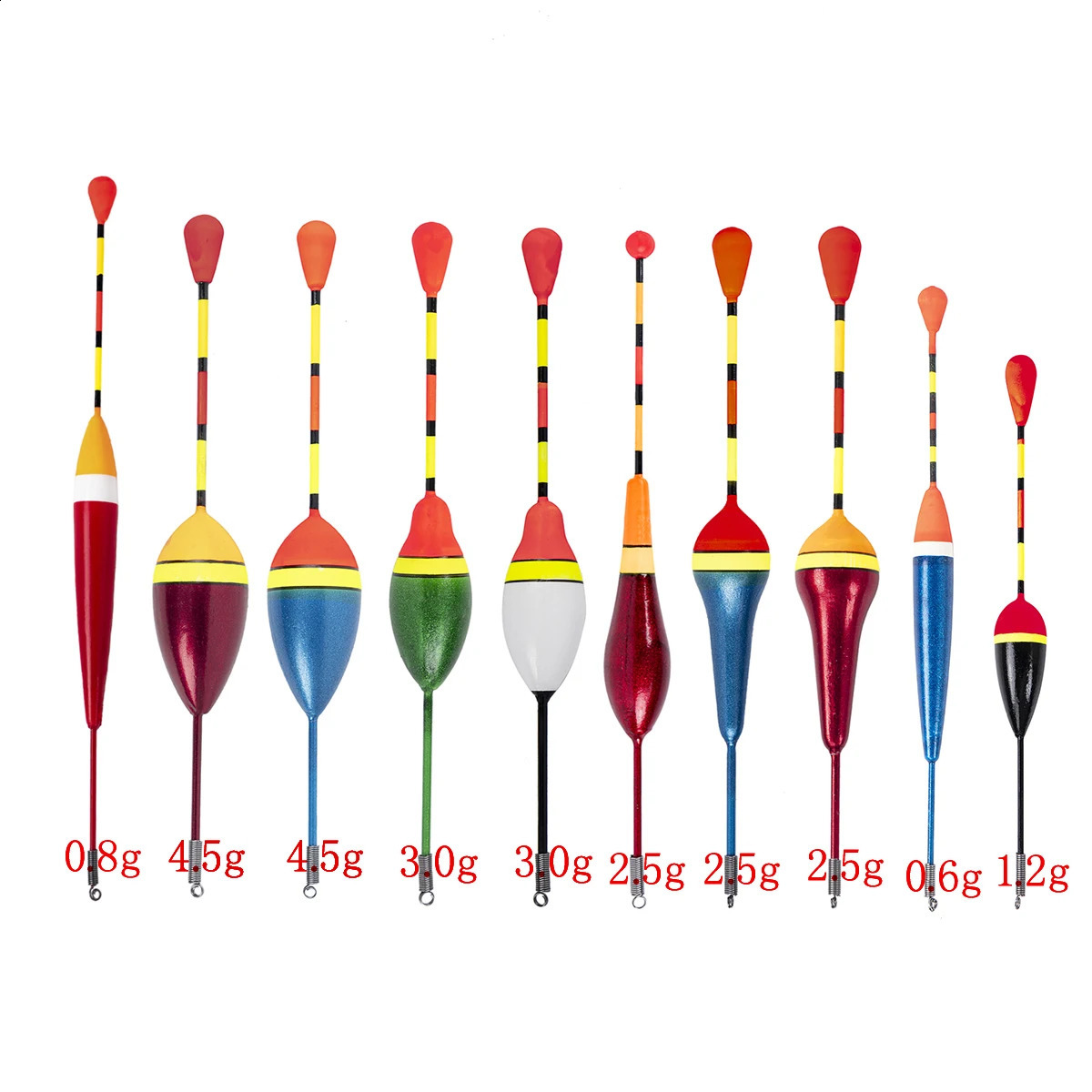 Angelzubehör 10 teile / los Promotion Floats Set Boje Bobber Light Stick Schwankungsschwimmer für 231118