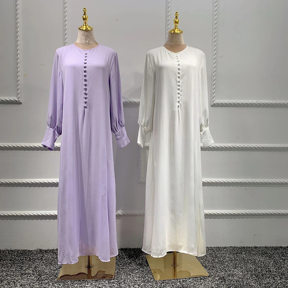 Abiti taglie forti Eid Chiffon Abaya Dubai Turchia Islam Arabo Musulmano Lungo Hijab Elegante Abito modesto Robe Longue le donne Vestido Longo 231118