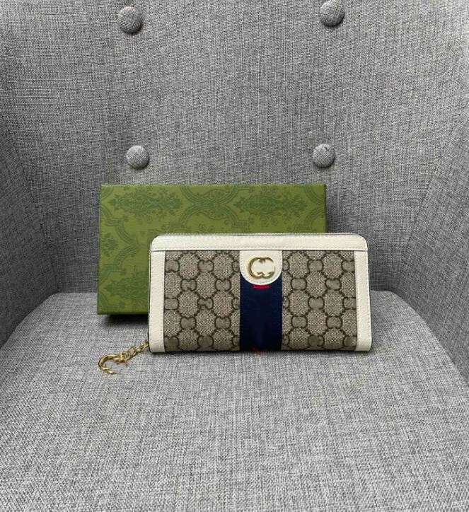 Topp 7A Designer Luxury Zipper Wallet Women's Fashion Casual Coin Wallet Key Bag Kreditkort Hållare Högkvalitativ visitkort Holder Hot Sell