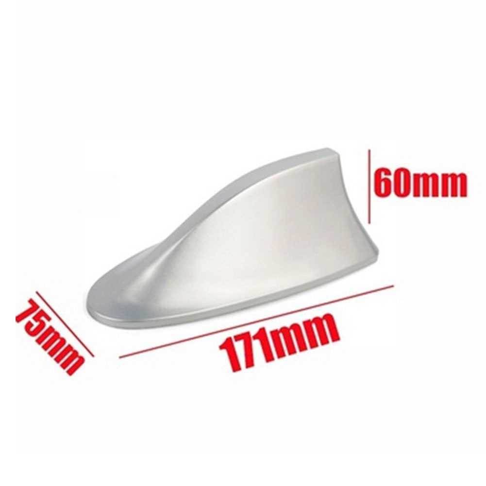 Universal Car Roof Shark Fin Decorative Aerial Antenna Cover Sticker Base Roof Carbon Fiber Style för BMW/Honda/Toyota