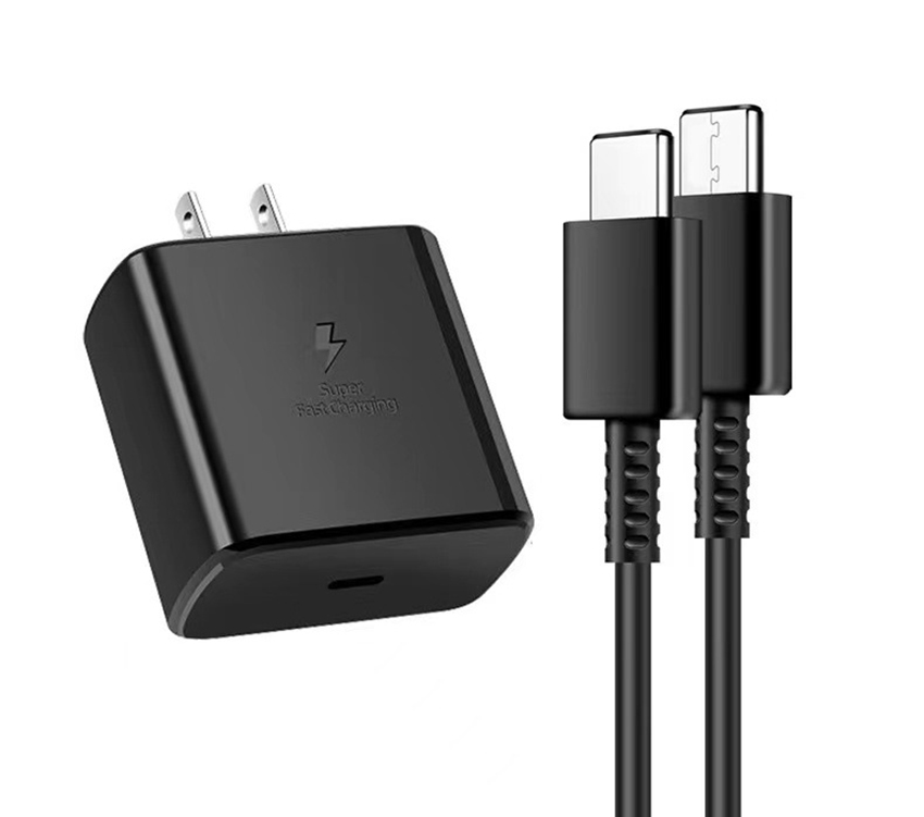 Carregador super rápido de parede UL Pulg USB C para Samsung PD 45W Carregadores Galaxy S20/S20 21 Ultra/Note10/Note 10 Plus TA845 sem caixa de embalagem