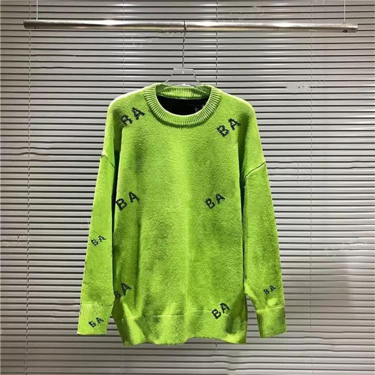 Projektant SWEATER MĘŻCZYZN KOBIETY LISTOWANIE SWEATER PULLOVER LISURE SWARESS Damskie szyi okrągły szyja długie rękawy Swatery Bluza Klasyczna wielokolorowa top