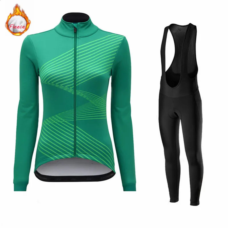 Maglia da ciclismo Set 2023 Donna Inverno caldo pile termico Abbigliamento da bicicletta MTB Outdoor Equitazione Sport Manica lunga Ropa Ciclismo Mujer 231118