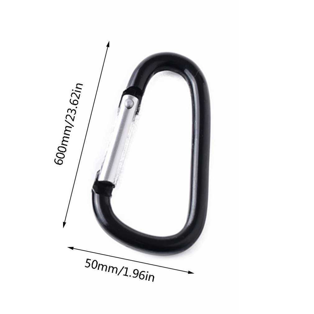 CARABINERS OUTDOOR CARABINER D字型太字の金属旅行キットキャンプアルミニウムサバイバルギアマウンテンザーエアリングフック/ロットP230420