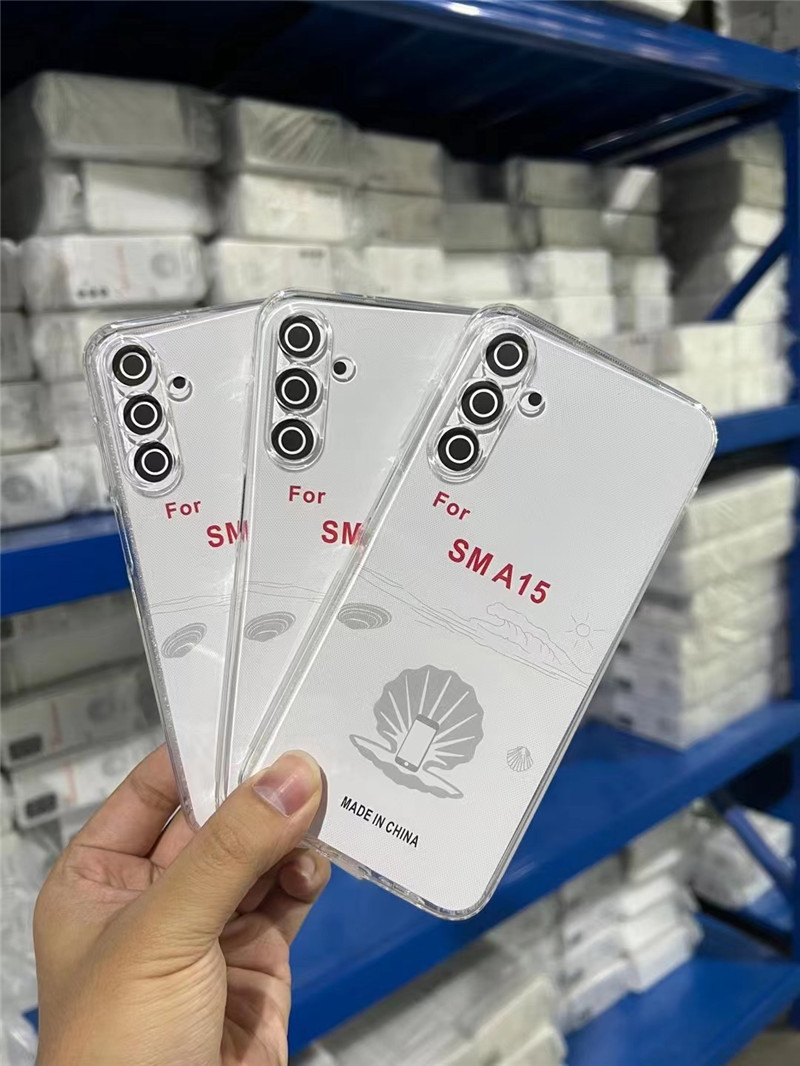 Wyczyść obudowy telefoniczne dla iPhone 15 Pro Max Samsung Galaxy S24 Ultra Pllus A55 A35 A05S A05 A15 A25 Google Pixel 8 Przezroczyste ospory TPU