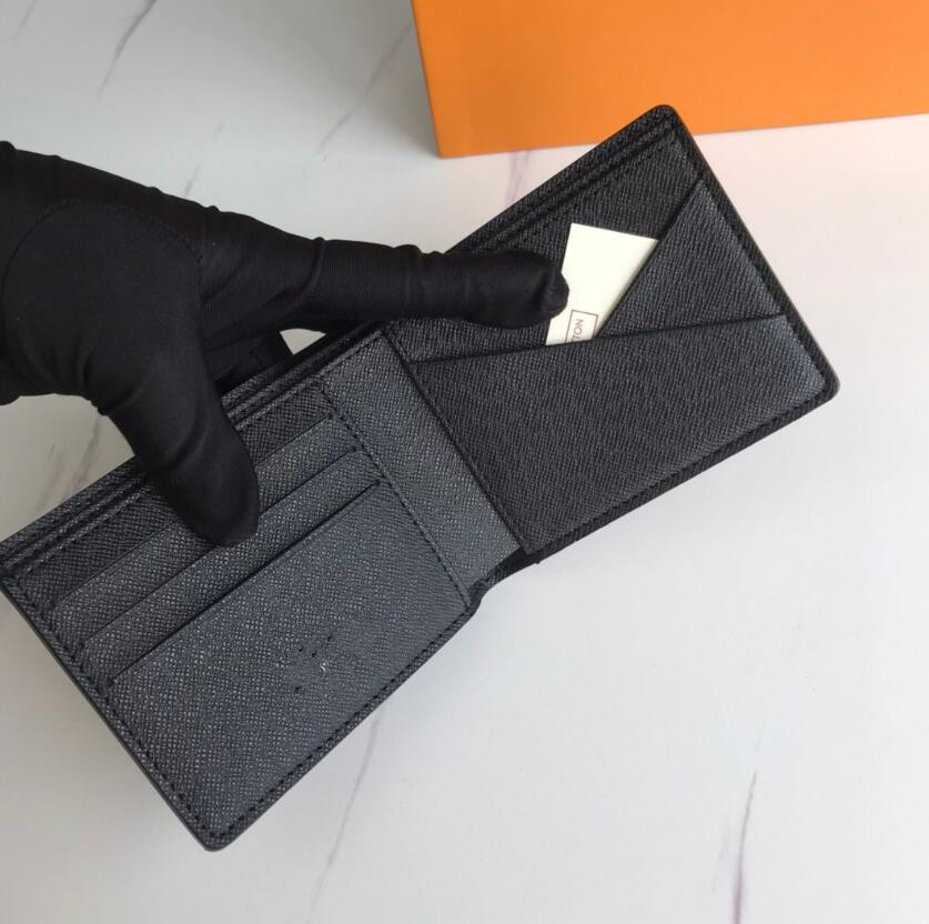 Märke stort brevtryck unisex plånbok berömd designer multi kort lång plånbok herrdräkt klipp plånbok vatten krusning kvinnokorthållare purses pocket m63513