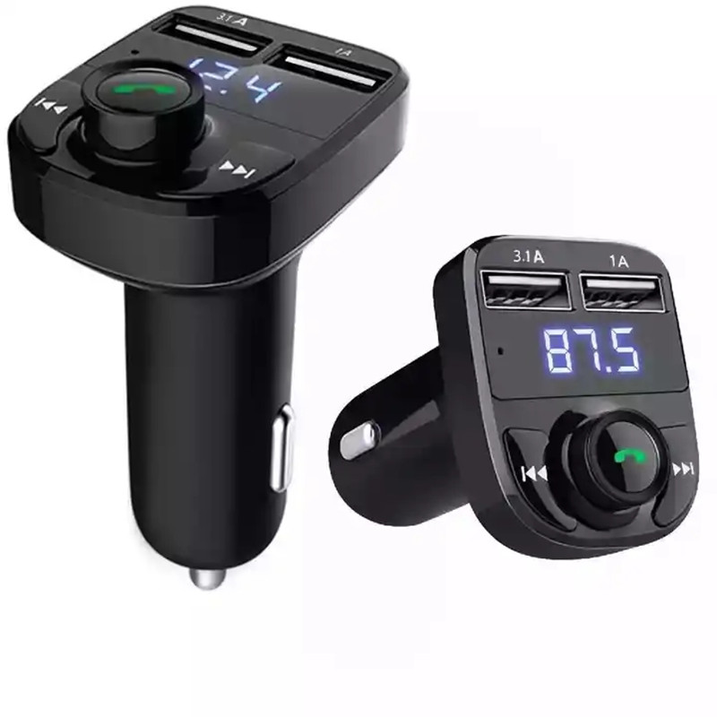 Odtwarzacz MP3 Ładowarka samochodowa 3.1A Bezprzewodowy zestaw głośnomówiący Bluetooth Nadajnik FM Odbiornik radiowy Audio Muzyka Adapter stereo Podwójny port USB Szybka ładowarka Z opakowaniem detalicznym
