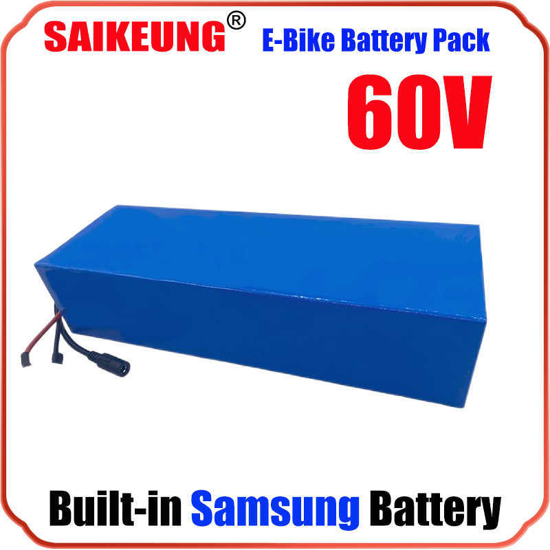 60V 20AH 30AH 40AH 50AH 60AH BATTERY PACK 2000W 3000W Hög effekt 72V Electric Bike Motor Electric Scooter Ebike Batteri med BMS