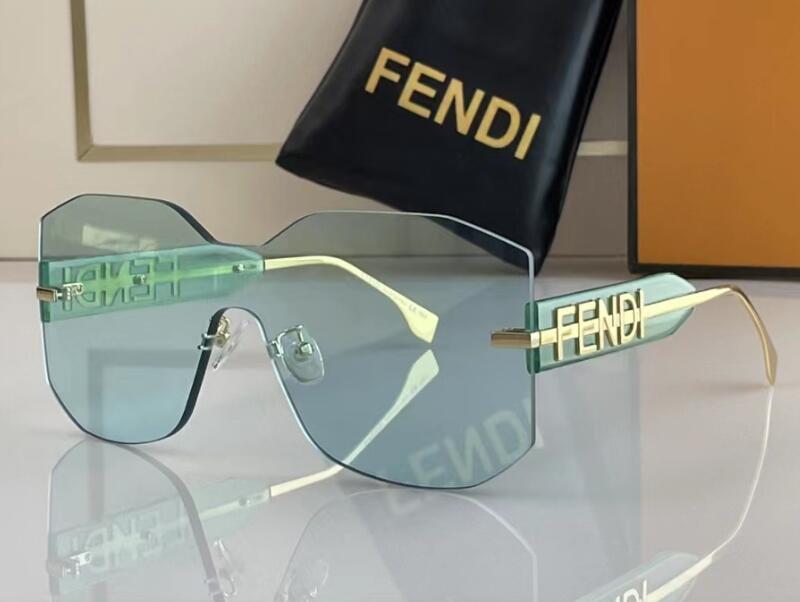 5A Eyewear FOL039V FDgraphy Rechteckige Schildbrille Rabatt Designer-Sonnenbrillen für Männer Frauen 100 % UVA/UVB mit Staubbeutelbox Fendave