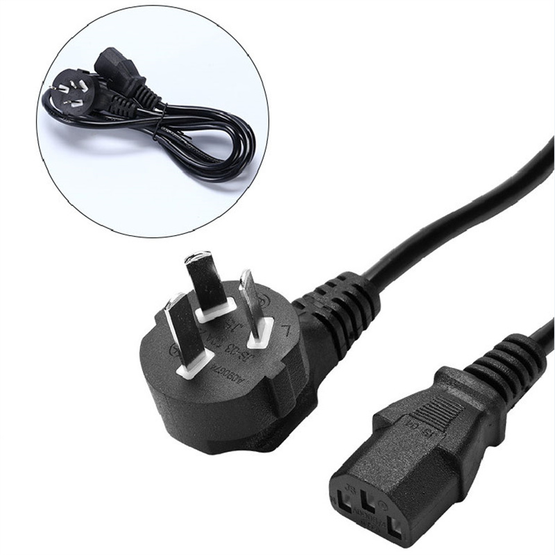 1.5M 3 PIN EU US AU UK Plug Computer PC AC Power Cord Adapter Cable 3-Prong Mains for Printer Netbook Laptops Game Players Cameras Powe Plugs to Household Charger
