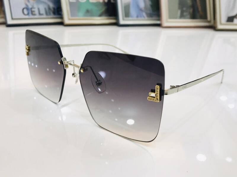 5A Eyewear FOL047V FD أول نظارات مصممة للخصم مصممة على شكل نظارات شمسية للرجال للرجال 100 ٪ UVA/UVB مع صندوق الغبار Fendave