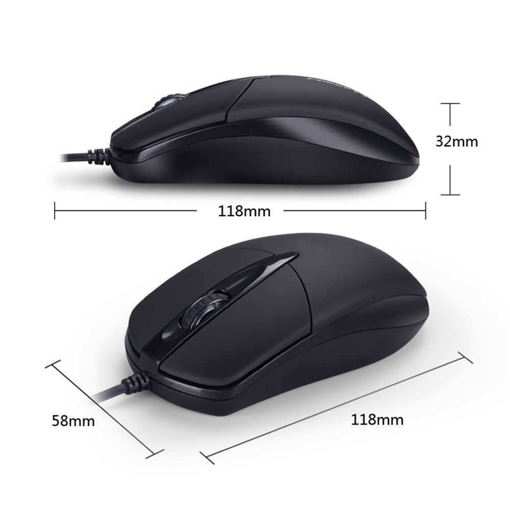 Möss Universal USB Wired Mouse för Business Home Office Gaming Optical 1200DPI Mouse For PC Laptop 1.3M Cable USB Möss