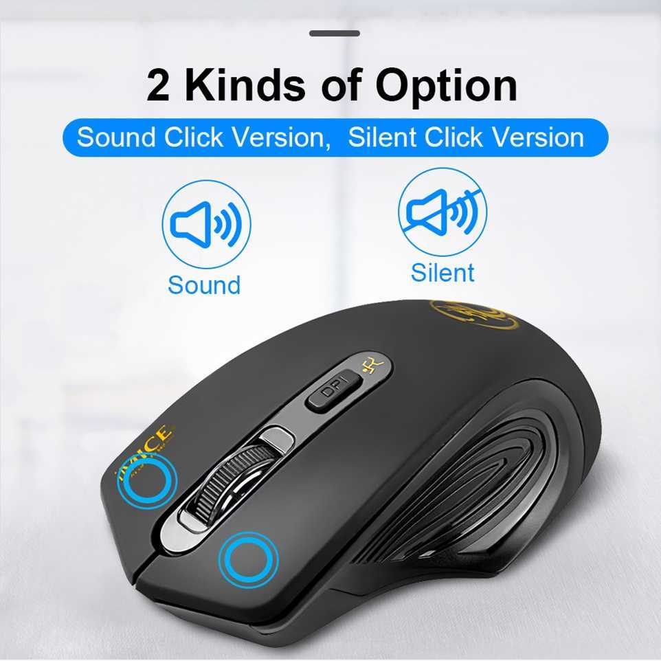 Mice USB Wireless Mouse 2000DPI USB 2.0 Receiver Optical Computer Mouse 2.4GHz Ergonomic Mice For Laptop PC Sound Silent Mouse