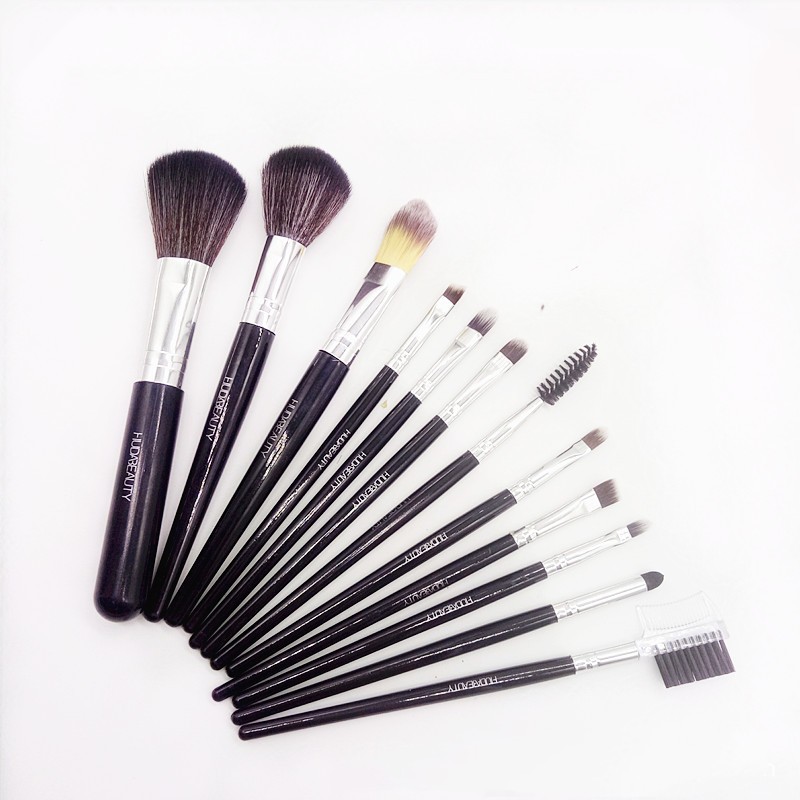 Set di pennelli trucco di lusso da 12 pezzi fondotinta Set di pennelli trucco Kit brocha de maquillaje