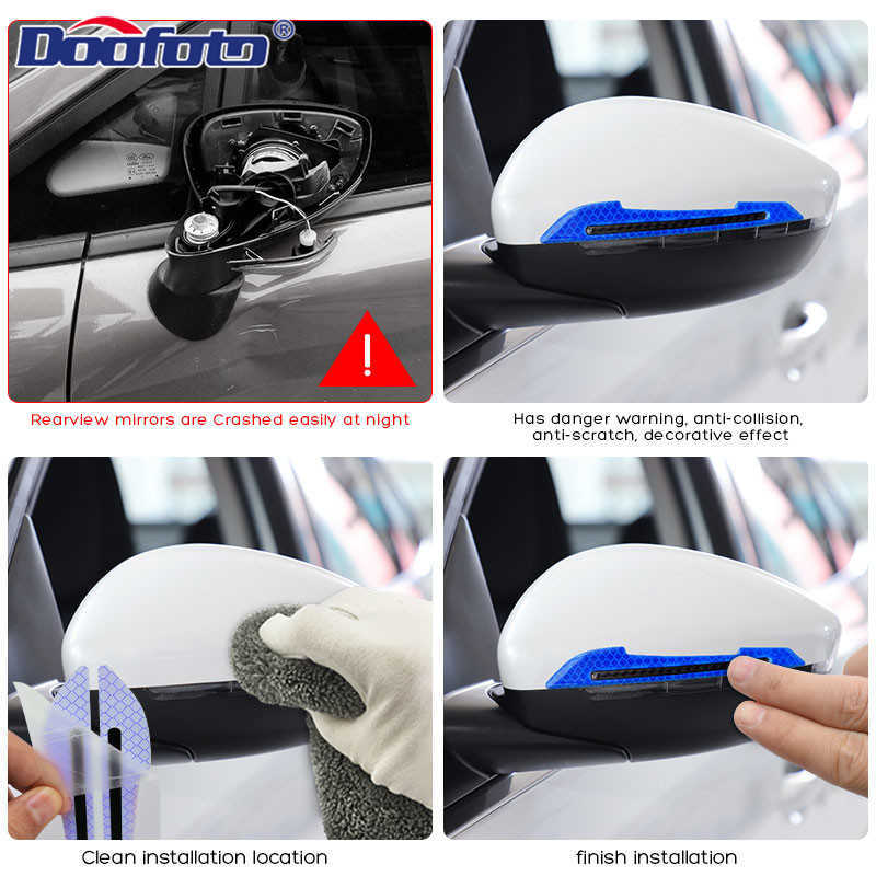 Strisce riflettenti paraurti auto Segnale di avvertimento di sicurezza Accessori lo styling dell'auto Adesivi pannelli riflettenti porte adesivi decorativi