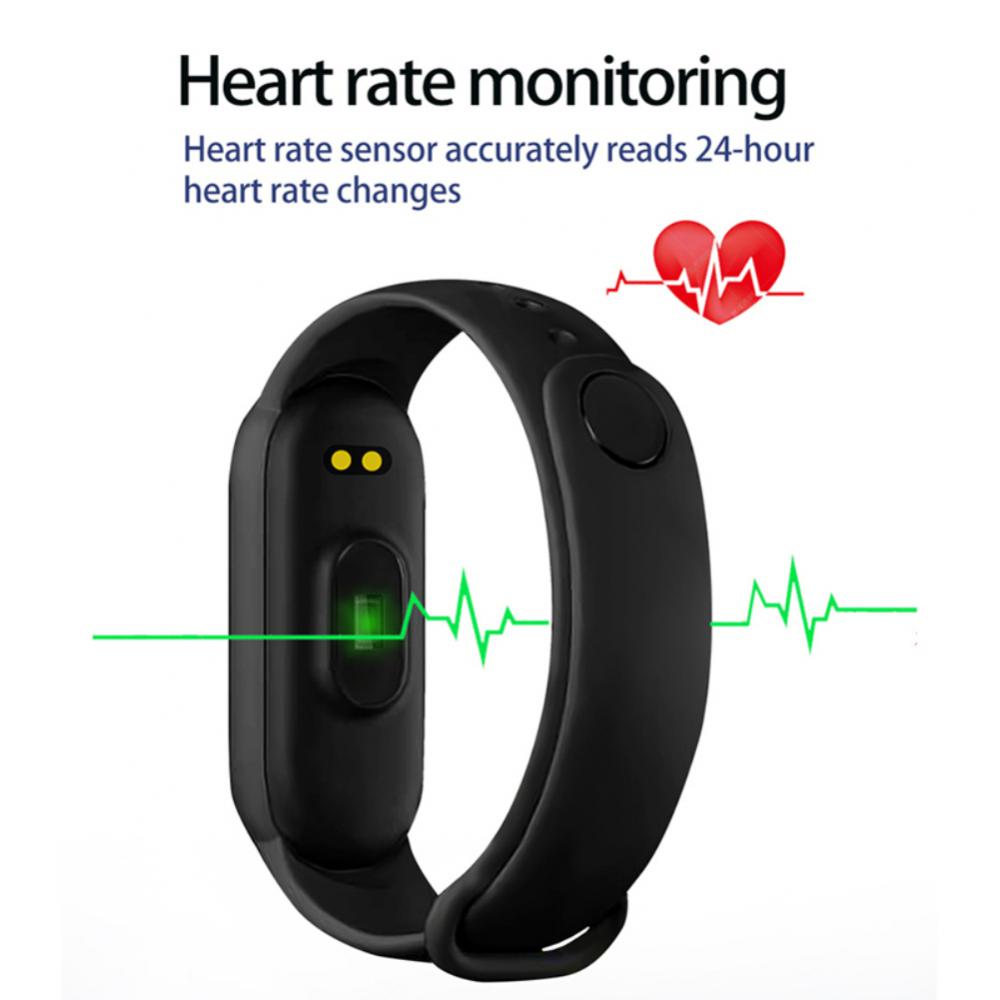 Nuovo braccialetto intelligente M6 Orologio Fitness Tracker Frequenza cardiaca Monitor della pressione arteriosa Schermo a colori Bracciale intelligente Braccialetti intelligenti