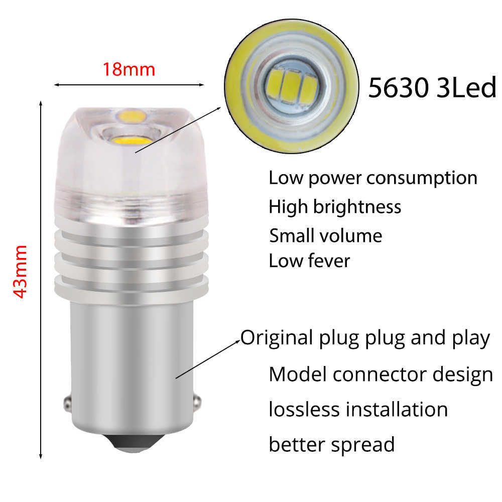 1 stks 1156 1157 T20 Auto LED Signaal Rem Licht Back -upverlichting Rode flitsstrobe Lamp Parkeren Omgekeerde lamp Draaistaart Staart flitsen 12V