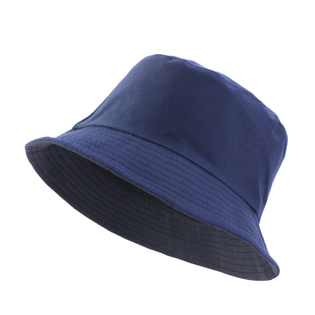 New Solid Foldable Bucket Hats Reversible Hat Men Korean Casual Street Panama Hat Sunhat Outdoor Beach Bob Hiphop Fisherman Hat