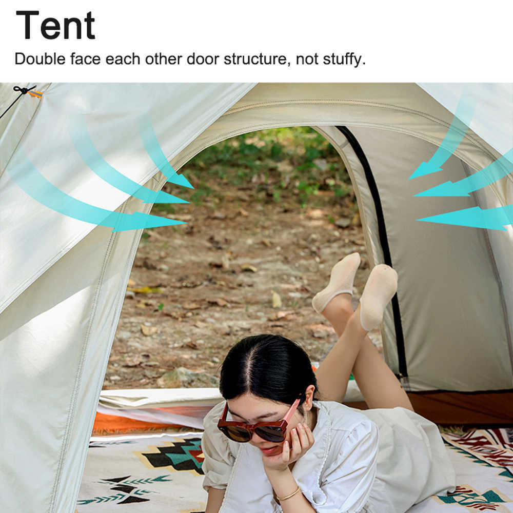Tentes et abris Tente de camping en plein air à ouverture rapide automatique Tente de camping de voyage 2-3/3-4 personnes Portable étanche à la pluie Tente de pêche à l'épreuve du soleil Randonnée