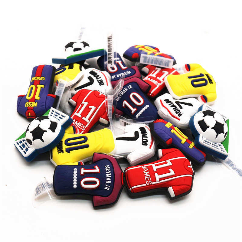 High Imitation Jersey Style Jibz For Croc Charms Buty Dekoracja Akcesoria Pvc But Charms Dziewczyna chłopiec prezenty F-QY06