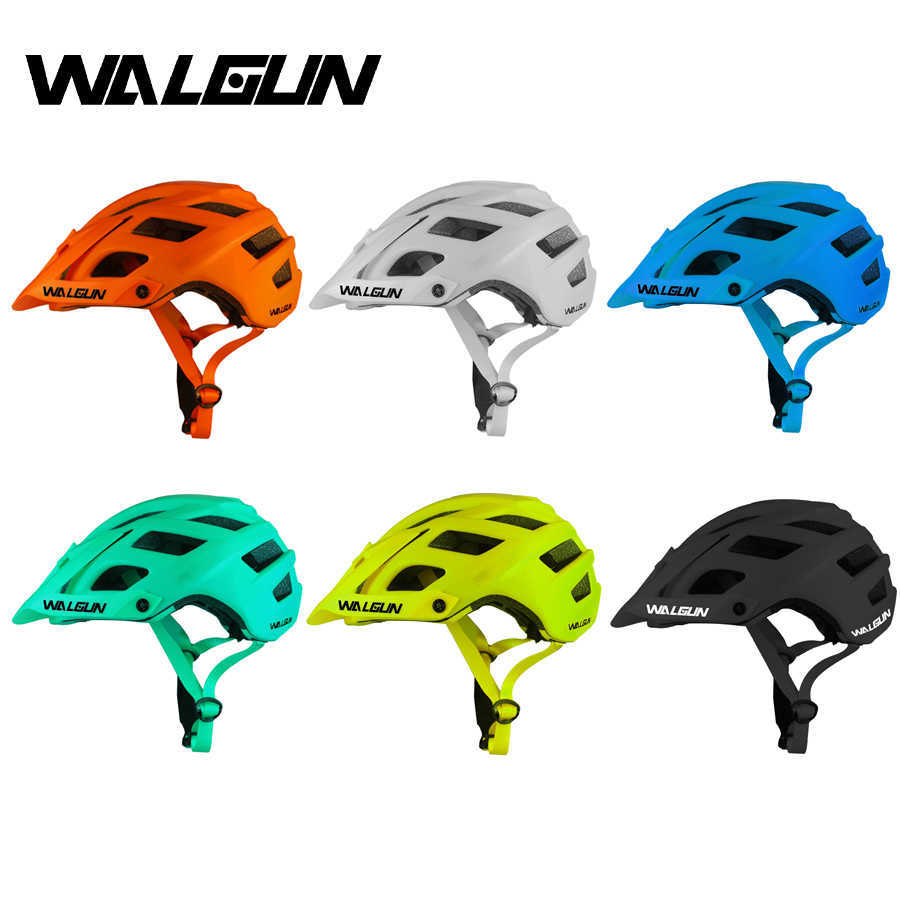 Capacetes de ciclismo Walgun Mountain MTB Bike Helmet Trial XC Off-Road Outdoor Sport Ultralight com Visor Men Women Hat Casco Bicicleta Ciclismo P230419