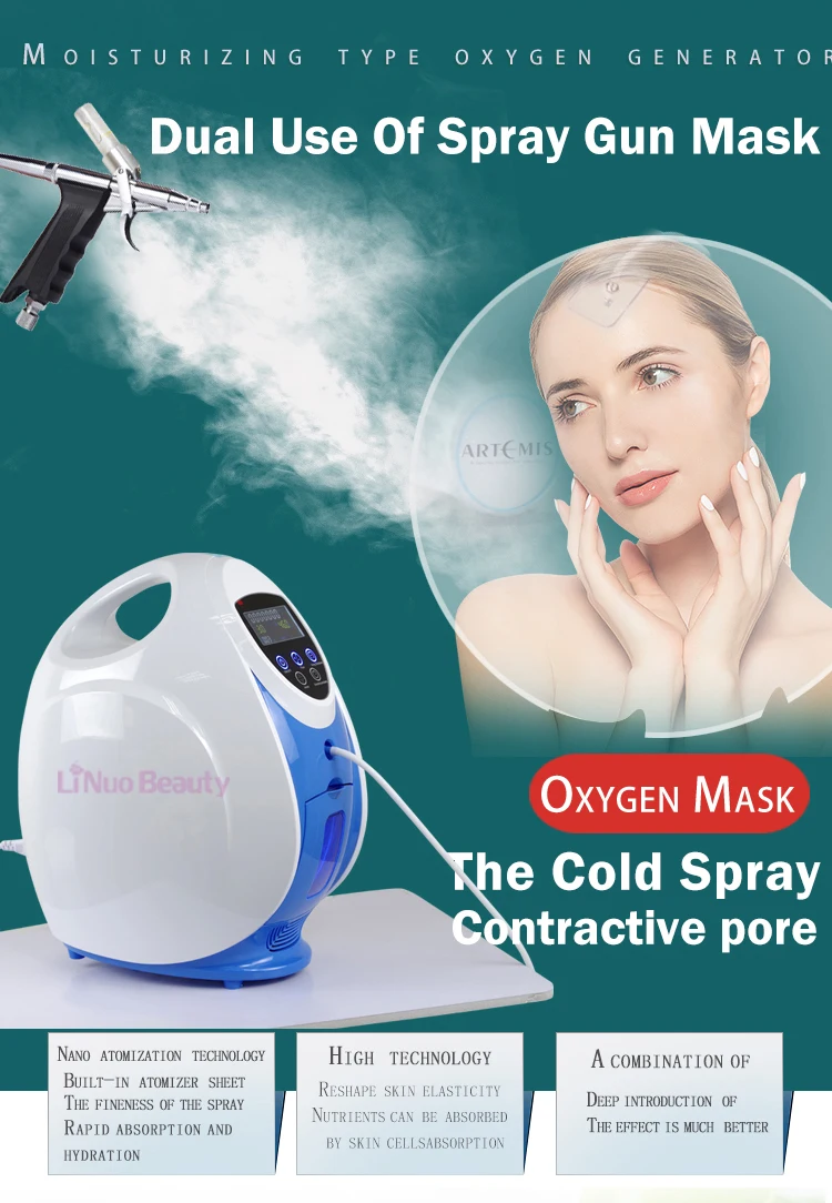 Machine faciale coréenne de rajeunissement de peau de thérapie de dôme d'oxygène d'o2toDerm avec l'anion d'oxygène O2toDerm Machine faciale d'oxygène