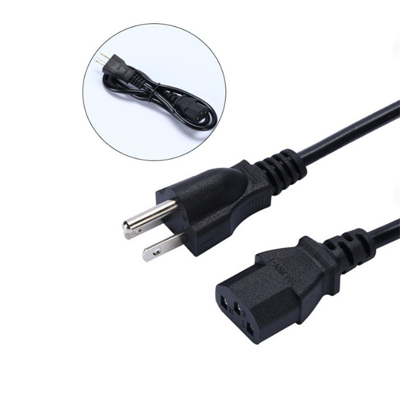 1.5M 3 PIN EU US AU UK Plug Computer PC AC Power Cord Adapter Cable 3-Prong Mains for Printer Netbook Laptops Game Players Cameras Powe Plugs to Household Charger