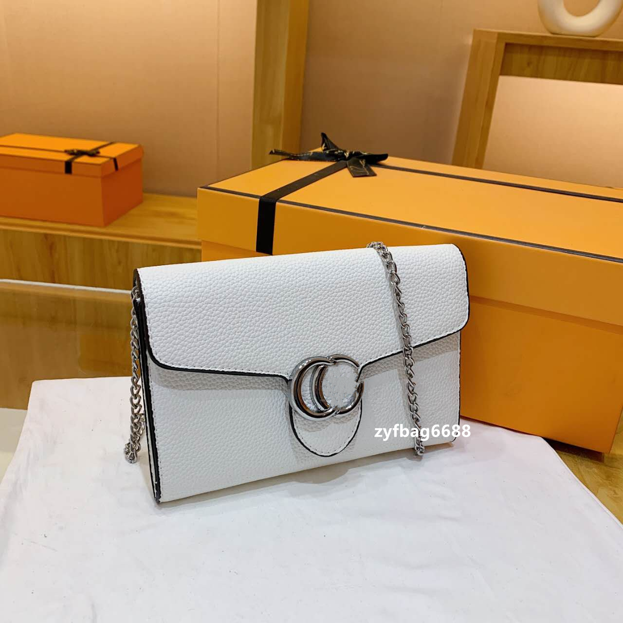 Designer Bag Luxury 23 New Women's Shoulder Bag Fashion Two G Special Offer Products Multi Color, No Pattern Simple Letter Pendant Button Valentine's Day Gift