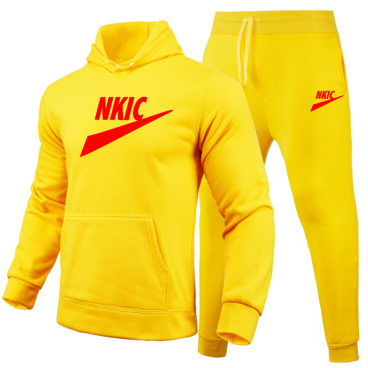 Tracksuit voor heren mode bedrukte hoodie zweetwedstrijden set pullover cooded tops jogging sport kit man outdoor casual outswear