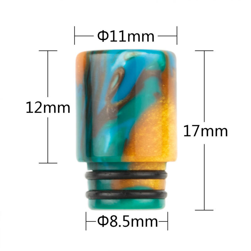 510 Long Mouth Resin Drip Tips Smoking Accessories Mouthpiece For Ego 510 Thread Cigarette Holder RDA RBA Vapor Tank Atomizers Driptips Mouth Piece