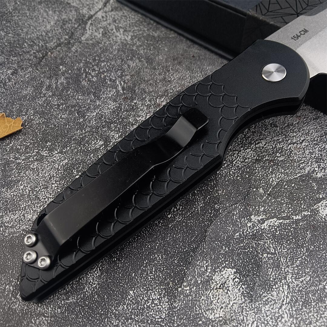 Protech Response TR-3 X1 Składanie noża D2 Wysoka jakość Stalowe kucie noża kieszonkowego Blade aluminium EDC