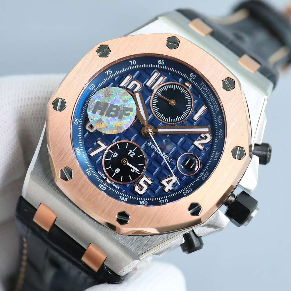 watch High quality aps expensive mens watches ap watch offshore royal oak chronograph menwatch ZYN8 orologio automatic mechanical supercolen Cal3126 rubber strap